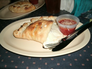 Best Calzone in town at Memphis Pizza Cafe